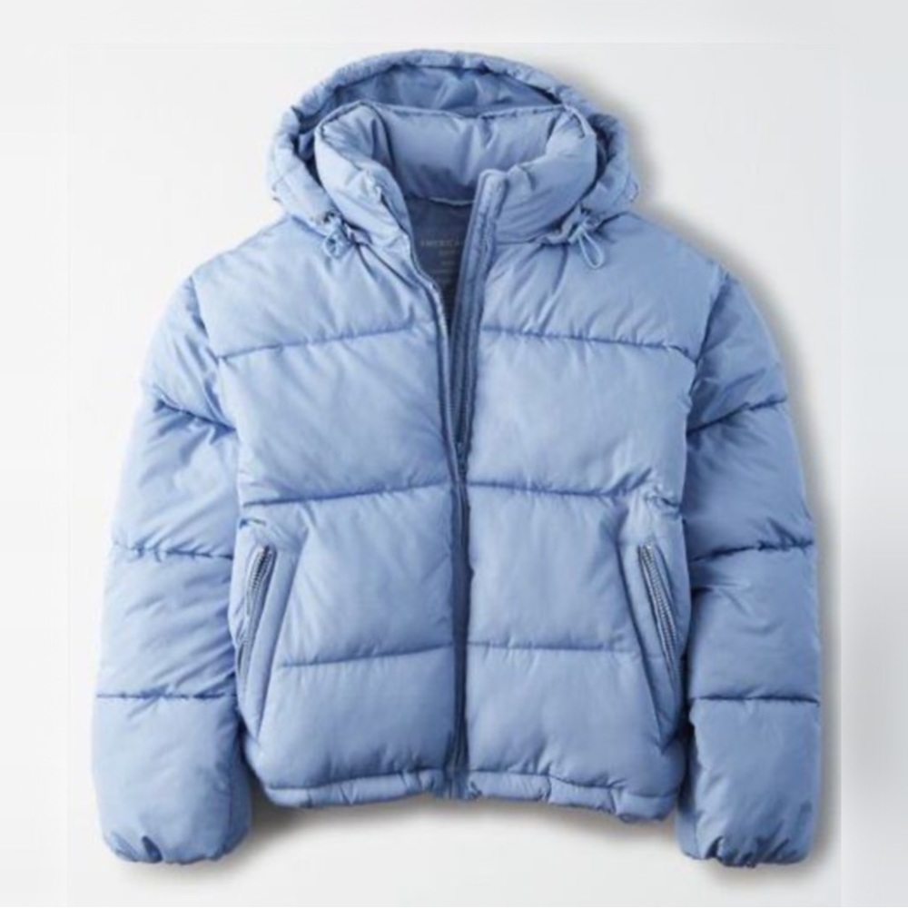 Like New AE Blue Puffer Coat Jacket